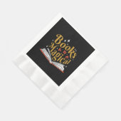 Vintage Bücher sind magisch Serviette (Ecke)