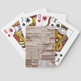 Vintage Bücher Spielkarten