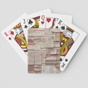 Vintage Bücher Spielkarten