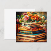 Vintage Bücher und Blume aus der Antike (Vorne/Hinten)