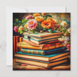 Vintage Bücher und Blume aus der Antike