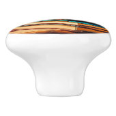 Vintage Bücher und Blume aus der Antike Keramikknauf (Seitenansicht)