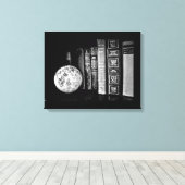 Vintage Bücher und Globe Leinwanddruck (Insitu (Holzboden))