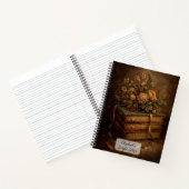 Vintage Bücher und Herbstblumen (Innenseite)