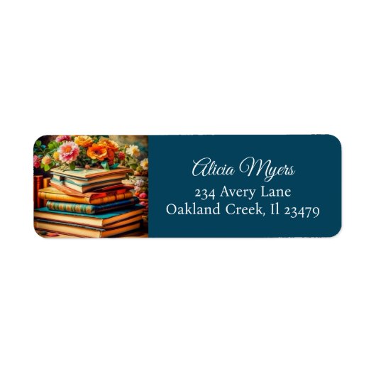 Vintage Bücher und Hübsche Blume (Vorne)