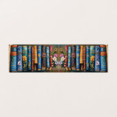 Vintage Bücher Visitenkarten (Außenseite Aufgefaltet)