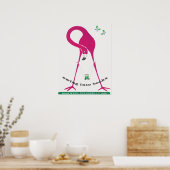 Vintage Bücher Werbeplakat Poster (Küche)