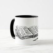 Vintage Bücher zum Lesen von Tasse (Vorderseite Links)