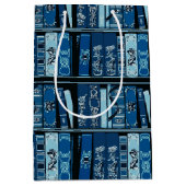 Vintage Bücherregale Mittlere Geschenktüte (Vorderseite)