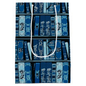 Vintage Bücherregale Mittlere Geschenktüte (Rückseite)