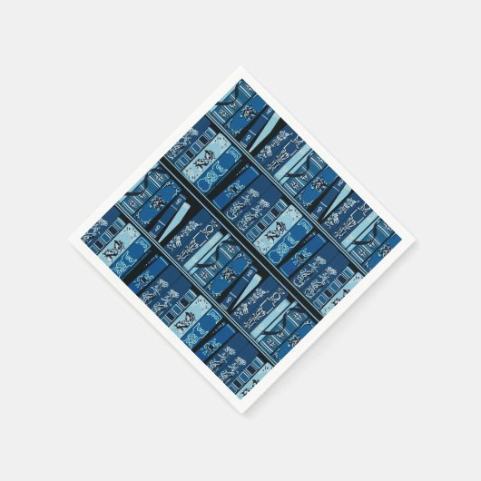 Vintage Bücherregale Serviette (Ecke)