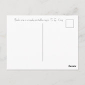 Vintage Bücherstapel-Ästhetik Postkarte (Rückseite)