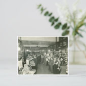 Vintage Buchhandlung Räume Australien Postkarte (Stehend Vorderseite)