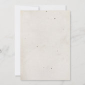 Vintage Buchhochzeit Einladung (Rückseite)