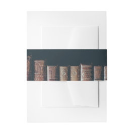 Vintage Buchmützenband Einladungsbanderole