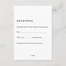 Vintage Buchseite RSVP-Karte