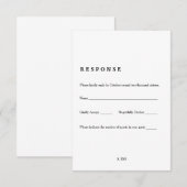 Vintage Buchseite RSVP-Karte RSVP Karte (Vorne/Hinten)