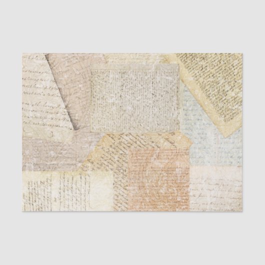 Vintage Buchseite Seidenpapier (Vorderseite)