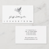 Vintage Buchstabe-Presse-Greif-Linie Kunst Visitenkarte (Vorne/Hinten)