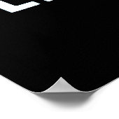 Vintage Buchstabenschrift Poster (Ecke)