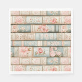 Vintage Buchstapel Serviette (Vorderseite)