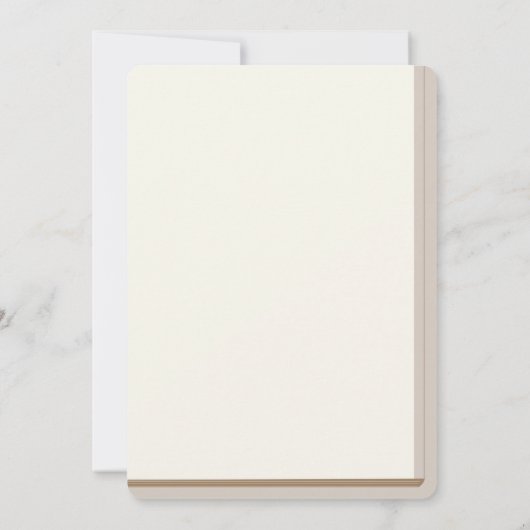 Vintage Buchtaufe Einladung (Rückseite)