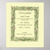 Vintage Buchtitelseiten - Lullabies vieler Länder Poster (Vorne)