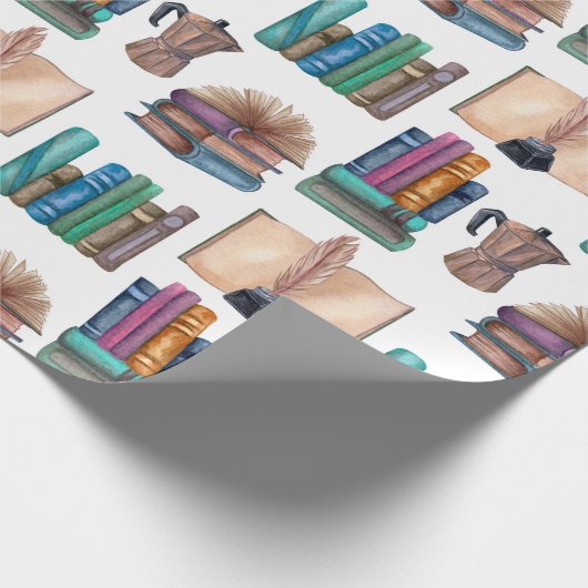 Vintage Buchumschlagpapier Geschenkpapier (Ecke)