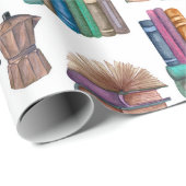 Vintage Buchumschlagpapier Geschenkpapier (Rolleneckpunkt)