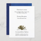 Vintage Buchungsanweisungen und Unterkünfte (Vorne/Hinten)