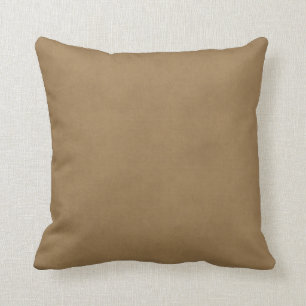 Vintage-Buckskin-Leder braunes Pergament-Schablone Kissen