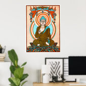 Vintage Buddha Art Print Poster (Heimbüro)