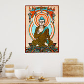 Vintage Buddha Art Print Poster (Küche)