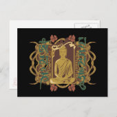Vintage Buddha-Beschwörungsformel Postkarte (Vorne/Hinten)