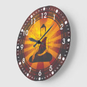 Vintage Buddha Große Wanduhr (Winkel)