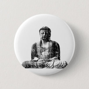 Vintage Buddha Knopf Button