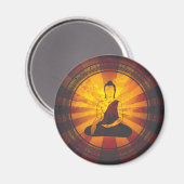 Vintage Buddha Magnet (Vorderseite/Rückseite)