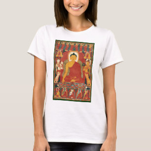 Vintage Buddha-Malerei T-Shirt