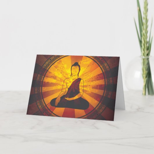 Vintage Buddha Print Karte (Vorderseite)