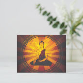 Vintage Buddha Print Postkarte (Stehend Vorderseite)