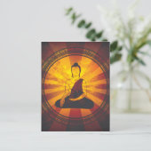 Vintage Buddha Print Postkarte (Stehend Vorderseite)