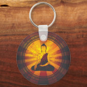 Vintage Buddha Print Schlüsselanhänger (Vorderseite)