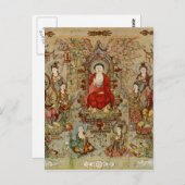 Vintage buddhistische Kunstbilder aus China Postkarte (Vorne/Hinten)