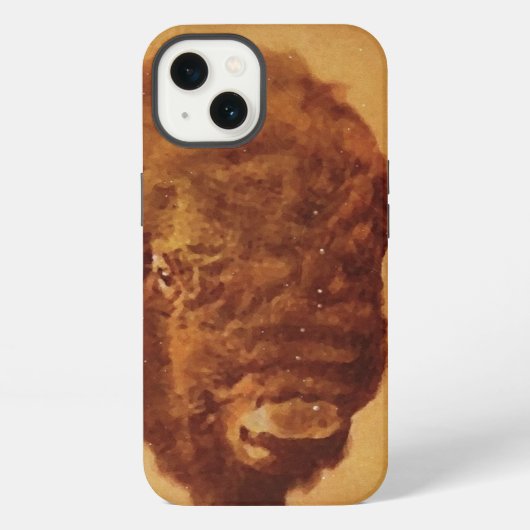 Vintage Büffel iPhone Hülle (Rückseite)