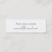 Vintage Buggy Doula Visitenkarten Mini Visitenkarte (Rückseite)