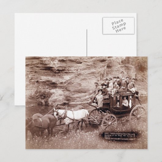 Vintage Bühne Postkarte (Vorne/Hinten)