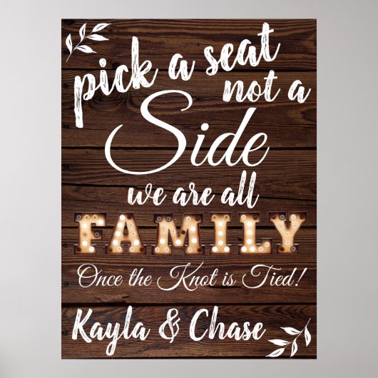 Vintage Bulben Wählen Sie ein Segel-Zeichen Poster (Vorne)