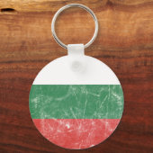Vintage bulgarische Flagge Schlüsselanhänger (Vorderseite)
