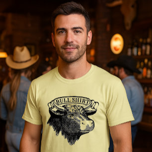 Vintage Bull Head Vorlage Bull T-Shirt