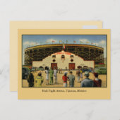 Vintage Bull-Kampfarena Tijuana Mexiko Postkarte (Vorne/Hinten)